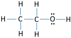 CH3CH2OH ethanol lewis structure